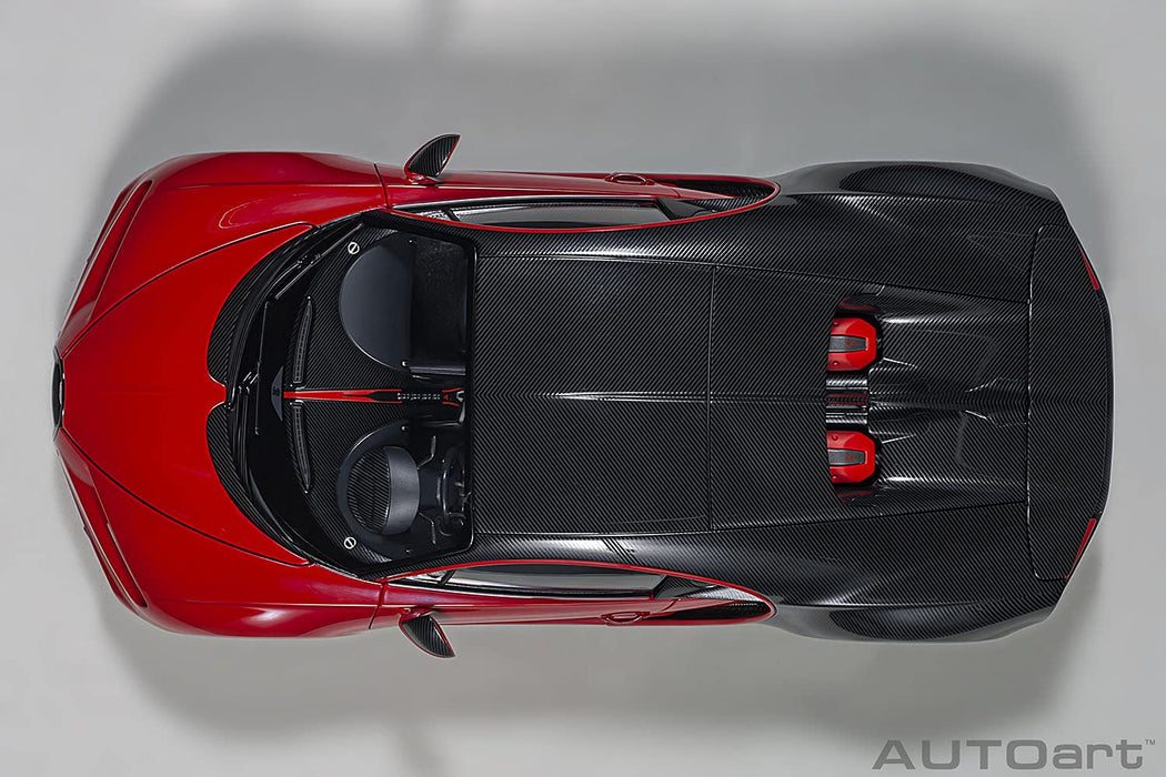 AUTOart 1/18 Bugatti Shillong Sport 2019 Red / Carbon Black 70996 Diecast Toy_7