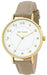 Sun Flame Watch MJG-B26 MJG-B26-MO Unisex Adult Beige Faux Leather Band NEW_1