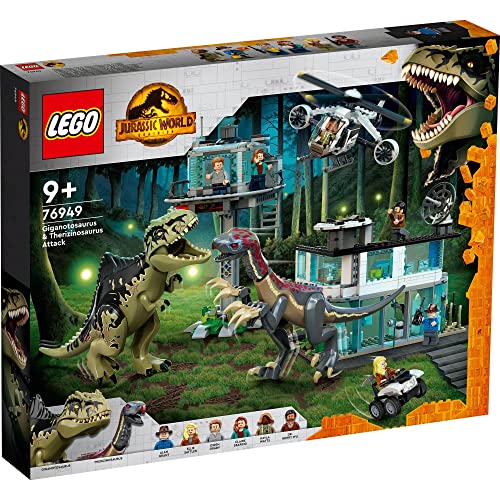 LEGO 76949 Jurassic World: Giganotosaurus & Therizinosaurus Attack 9+ Block Toy_2