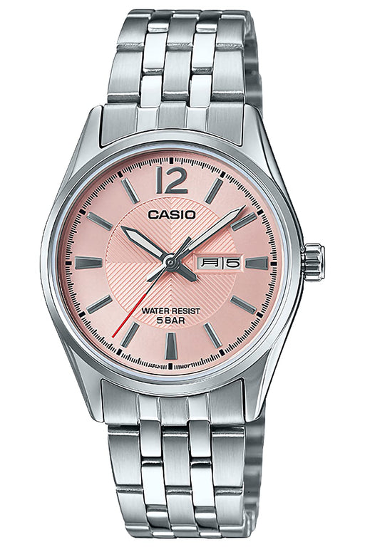 CASIO Collection LTP-1335DJ-5AJF Watch Silver x Pink Women's Day/Date Stainless_1