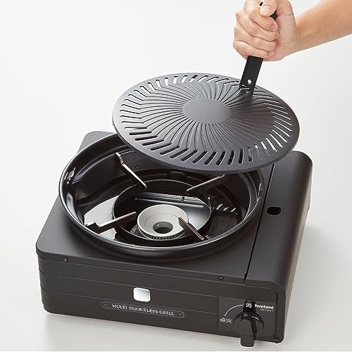 Iwatani Cassette Stove Cassette Fu Multi Smokeless Grill Black CB-MSG-1 NEW_3