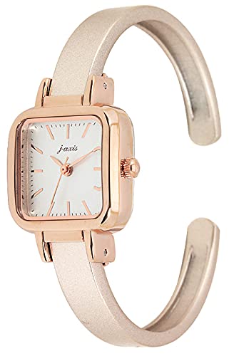 Sun Flame J-Axis Watch BL1219-PI Women's Pink Alloy Steel Band Case Bangle NEW_2