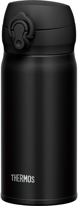 Thermos water bottle vacuum insulation mobile mug 350ml deep black JNL-355 DPBK_1