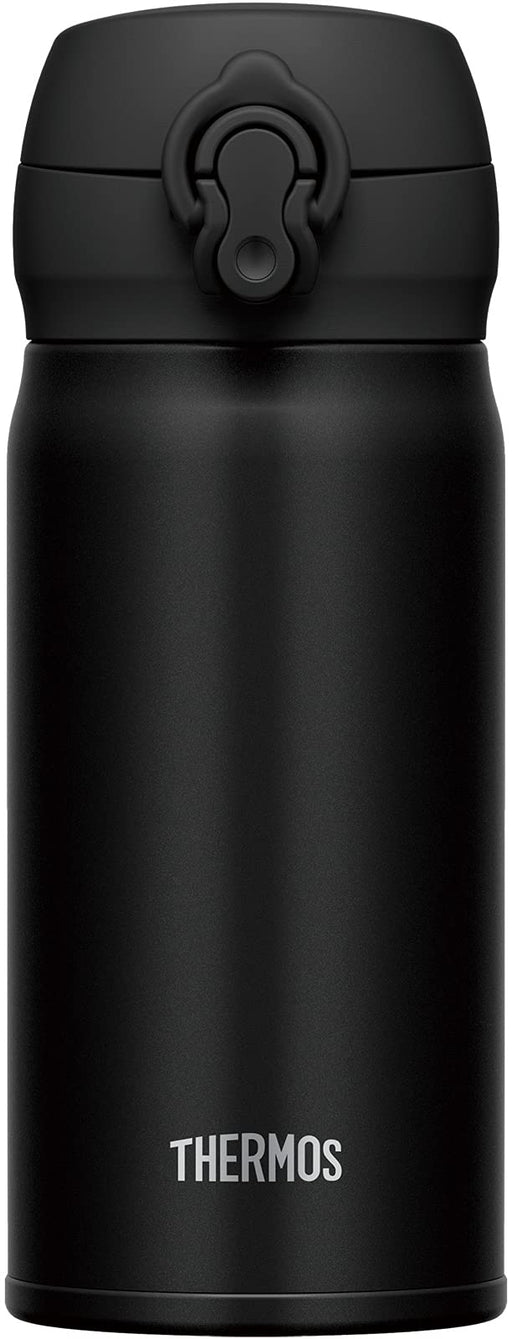 Thermos water bottle vacuum insulation mobile mug 350ml deep black JNL-355 DPBK_2