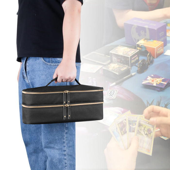 Trunab card game storage case trading card case double layer Black JPTN07001 NEW_2