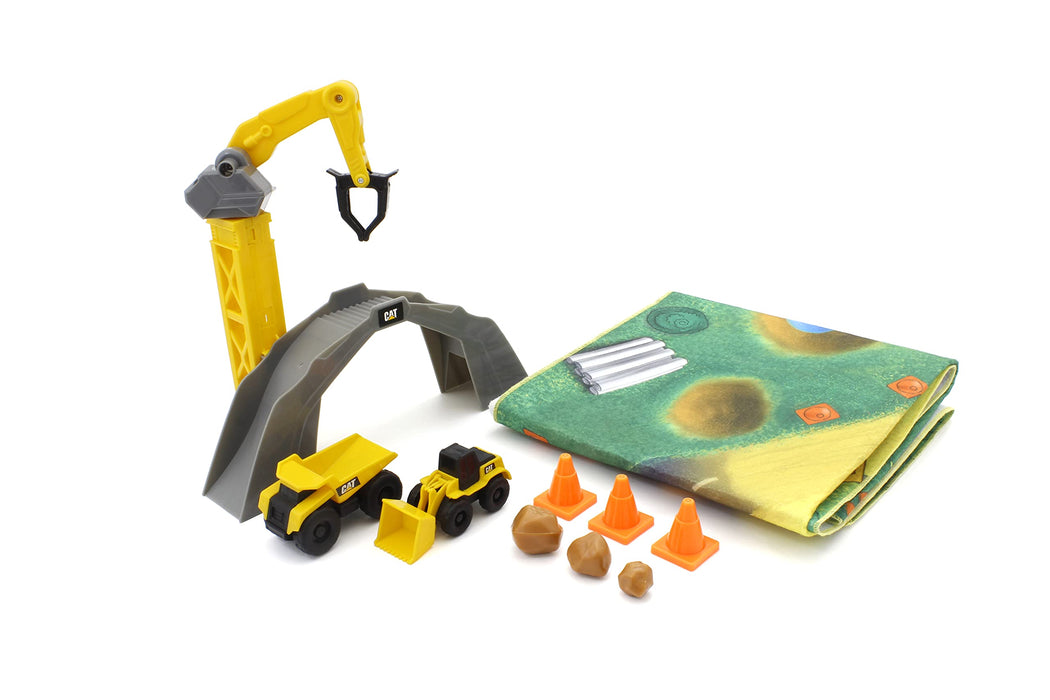 Kyosho Egg CAT Rolling Dump & Wheel Loader Playmat Set TM007 Hand-rolled NEW_1