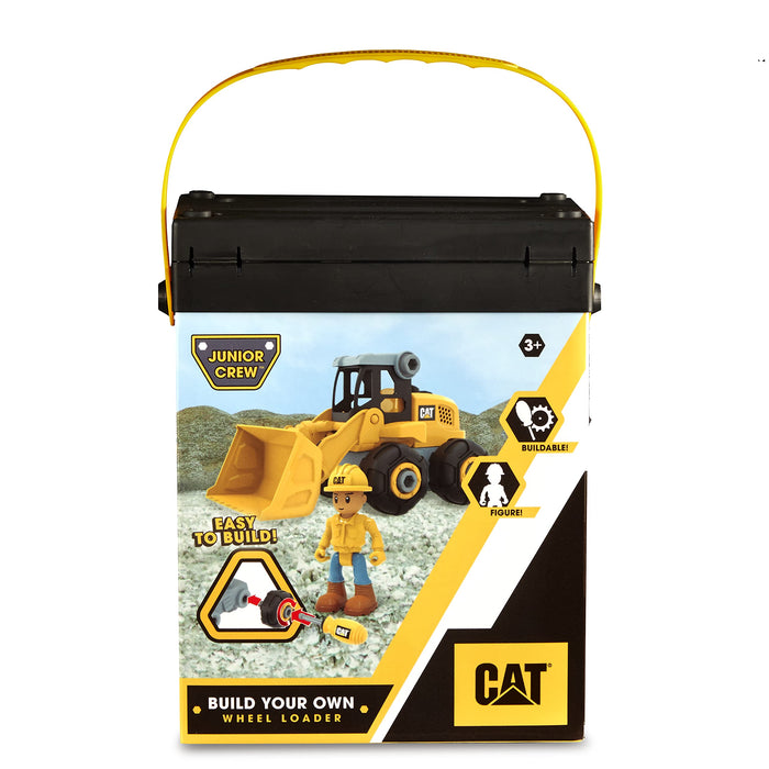 Kyoshoe Egg CAT Assembly Challenge Wheel Loader TM009 Movable tires Hand rolling_4