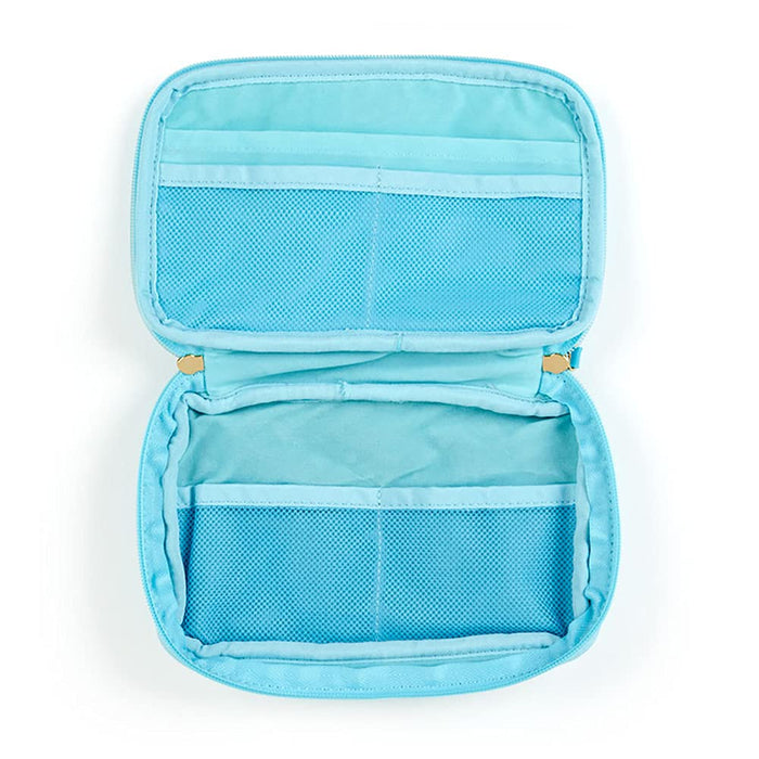 Sanrio Hangyodon Gadget Case 931080 21x2.5x13cm Blue Polyester Zip Closure NEW_3