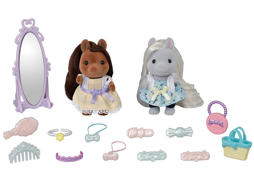 Sylvanian Families Stylish Pony Friends Set Hair salon FU-17 Doll & Furniture_1