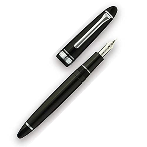 Sailor Fountain Pen Profit Casual Silver Trim Black Broad Point 11-0571-620 NEW_3