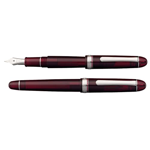 Platinum Fountain Pen PNB-18000CR#71-4 CENTURY Bourgogne Rhodium Broad (B) Nib_4