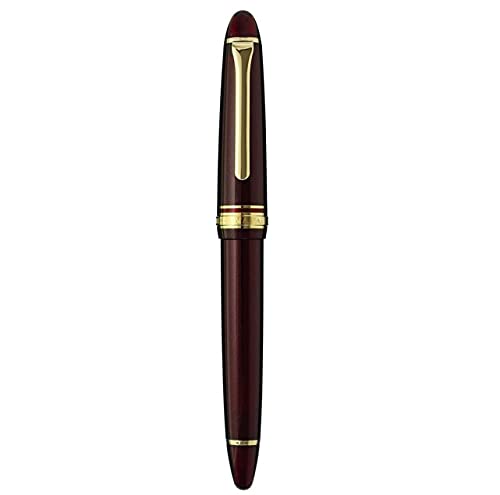 Sailor Fountain Pen Profit Light Gold Trim Shining Red Medium Point 11-1038-330_1