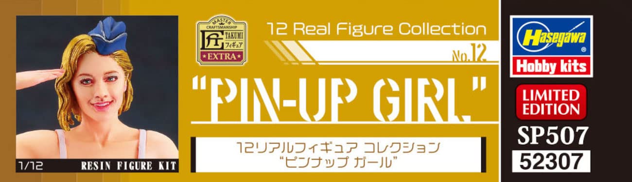 Hasagawa 1/12 scale Pin-up Girl Resin Kit SP507 Real Figure Collection #12 NEW_7