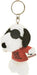 Nakajima Corporation 166791-22 Snoopy Joe Cool Petite Fluffy Mascot Keychain NEW_1