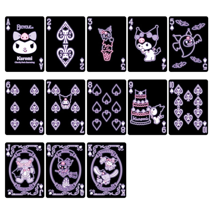 Bourjula Bicycle Sanrio Kuromi Onegai My Melody Playing Cards KRM-961448 NEW_3