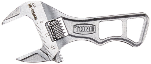 TONE HYPER WORM ADJUSTABLE WRENCH SHORT 110mm 80g MWRS-26 Structural Steel NEW_1