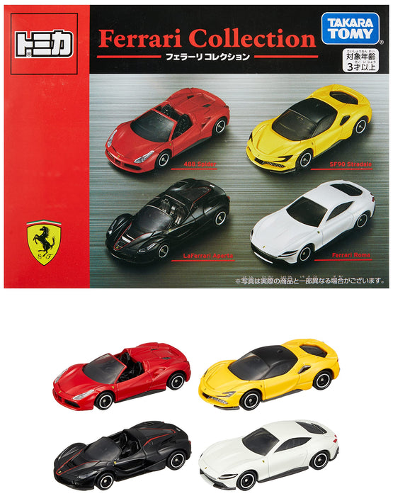 TAKARATOMY Tomica Ferrari Collection Pack in 4 cars Diecast Miniature Car 170556_1