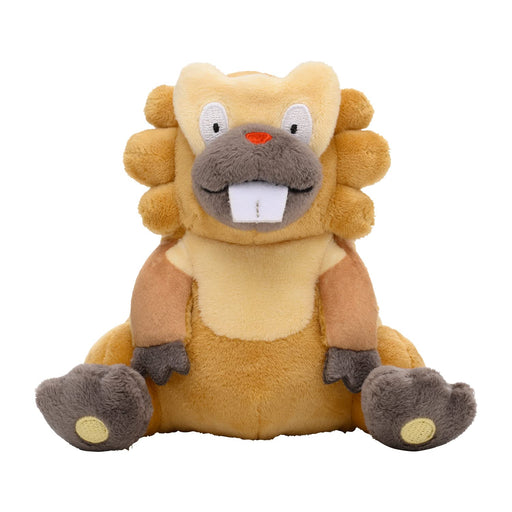 Pokemon Center Origital Pokemon fit Plush Doll Bibarel H12xW12.2xD13.5cm NEW_1