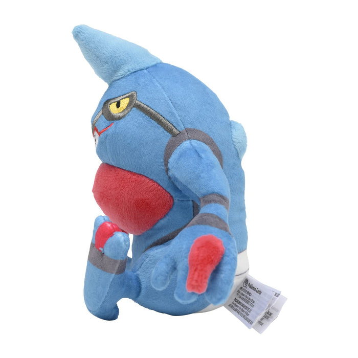Pokemon Center Origital Pokemon fit Plush Doll Toxicroak H13.35xW17xD8cm NEW_3