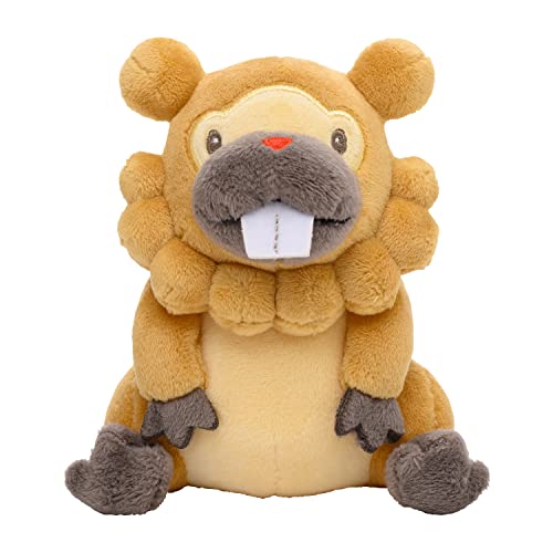 Pokemon Center Origital Pokemon fit Plush Doll Bidoof H12.9xW10xD8.5cm Polyester_1