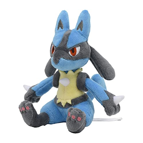 Pokemon Center Origital Pokemon fit Plush Doll Lucario H15.5xW12.85xD13.95cm NEW_2