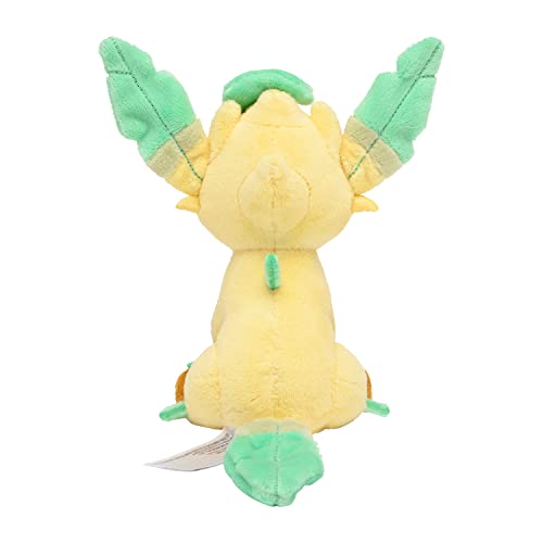 Pokemon Center Origital Pokemon fit Plush Doll Leafeon H15xW11.5xD15.5cm NEW_4