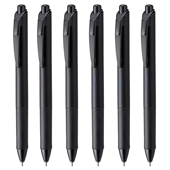 Pentel BLN75A-6 EnerGel Gel Ink Ballpoint Pen Black 0.5mm 6 colors 147mm NEW_1