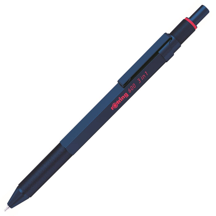 Rotring multi-pen iron blue 600 3in1 drafting pen made in Germany 2159367 NEW_1