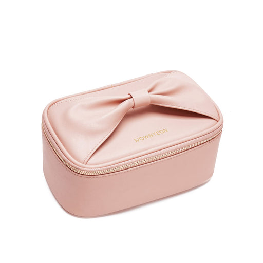 Rownyeon Makeup Pouch Cute Pink Color Light Weight for Travel Zip Closure NEW_1
