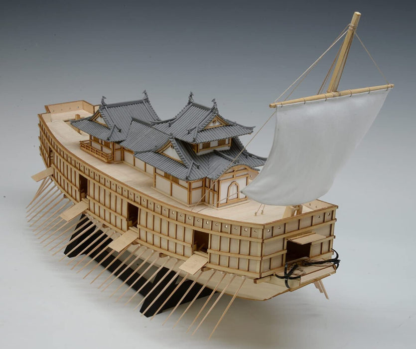 Woody Joe 1/100 scale Atakebune Wooden Model Assembly Kit Large warship NEW_7