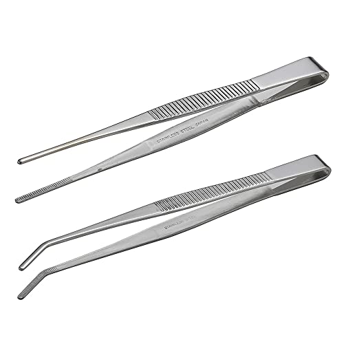 ANEX Tweezers Stainless Steel Serrated Type 150mm Set of 2 pieces ATW-S2 NEW_1