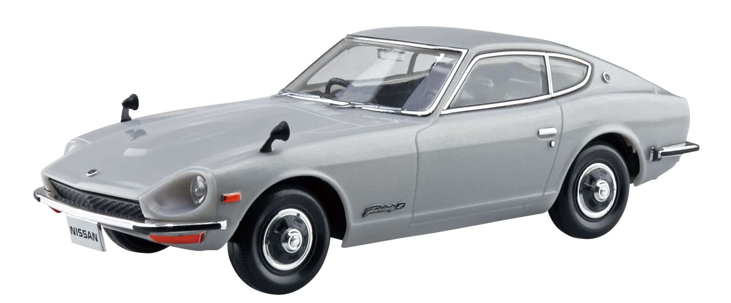 Aoshima 1/32 Snap Kit Series Nissan S30 Fairlady Z Silver Painted Model Kit 13-D_1