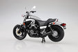 AOSHIMA YAMAHA Vmax Silver 1/12 Scale Motorcycle Diecast Model w/ Display Stand_3