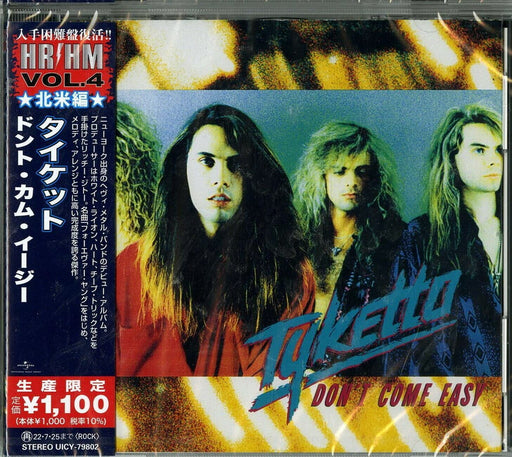CD DON'T COME EASY Limited Edition TYKETTO UICY-79802 HR/HM VOL.4 North America_1