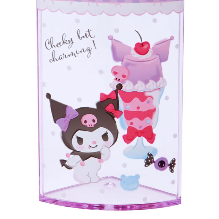Sanrio pen stand purple plastic Kuromi 360 degrees rotate 213179 10x10x11cm NEW_5