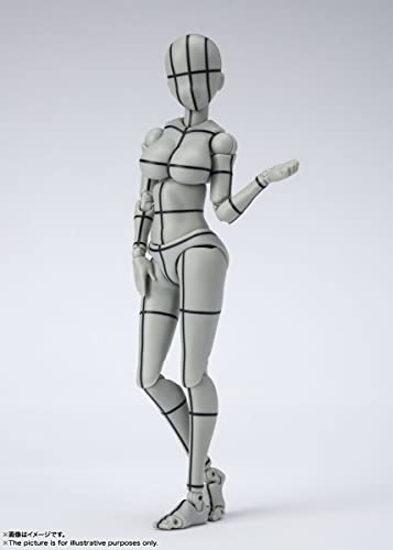 S.H.Figuarts Body-chan Kentaro Yabuki Wireframe Gray Color Ver. Figure BAS63300_2