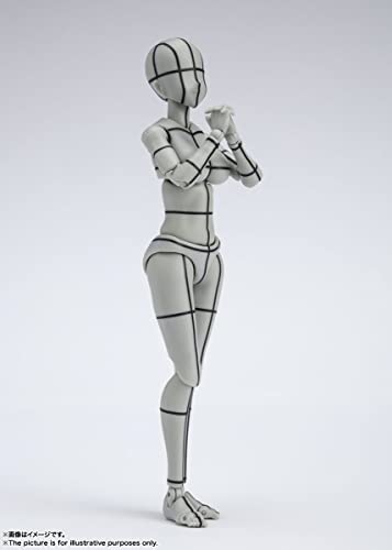 S.H.Figuarts Body-chan Kentaro Yabuki Wireframe Gray Color Ver. Figure BAS63300_3