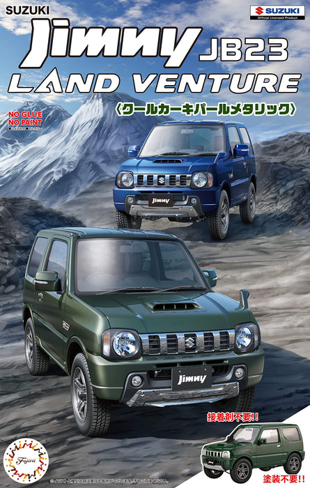 Fujimi 1/24 Car NEXT #13 Suzuki Jimny JB23 Land Venture/Cool Khaki Pearl Kit NEW_6