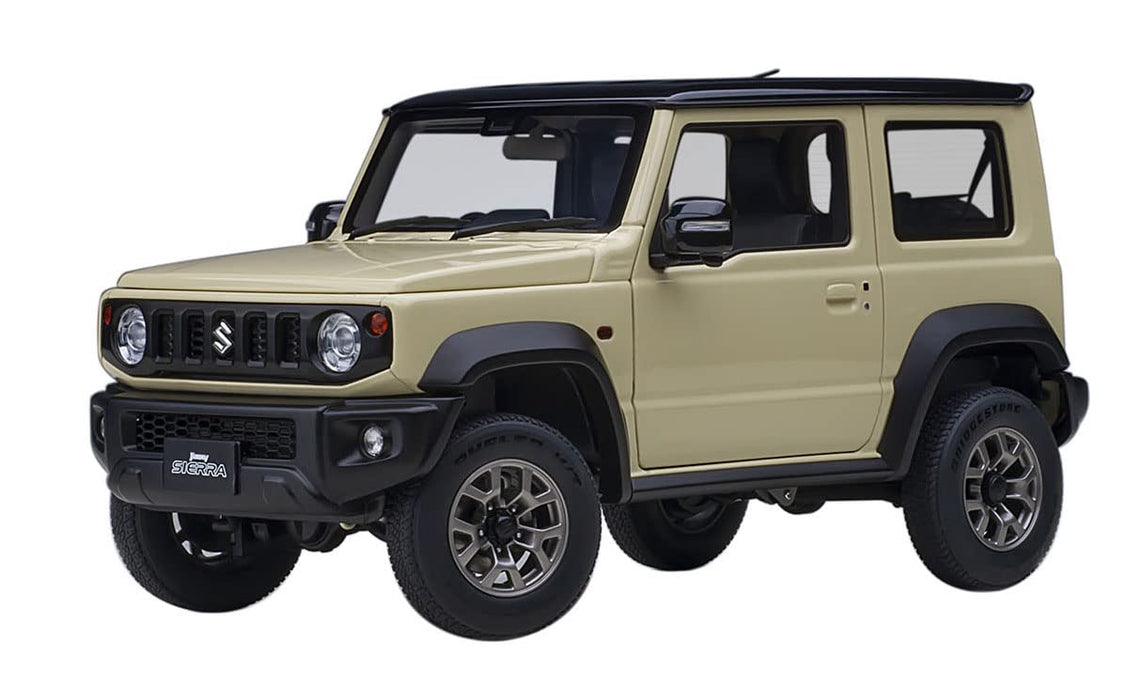 AUTOart 1/18 Suzuki Jimny Sierra JB74 Ivory Metallic/Black-Roof Model Car 78510_1
