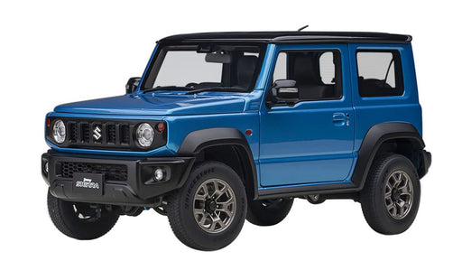 AUTOart 1/18 Suzuki Jimny Sierra JB74 Blue Metallic/Black-Roof Model Car 78507_1