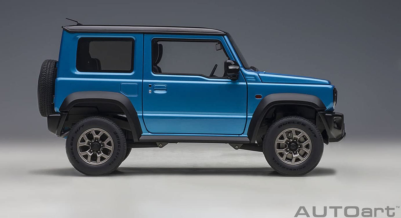 AUTOart 1/18 Suzuki Jimny Sierra JB74 Blue Metallic/Black-Roof Model Car 78507_4