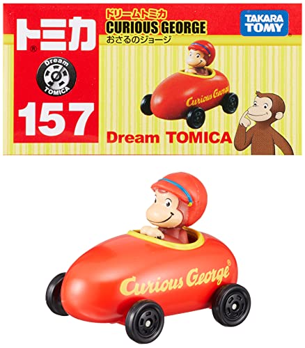 TAKARA TOMY Dream Tomica No.157 Curious George Diecast Miniature Car 187936 NEW_1