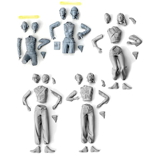 Sol Model 1/16 IV Tank Female Crew Set of 5 Trumpeter Resin Model Kit MM273 NEW_2