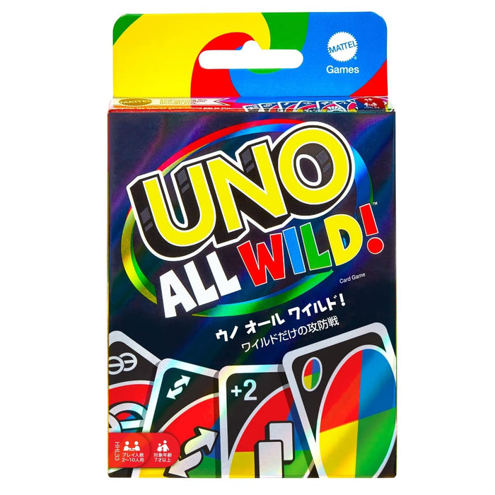 Mattel Game UNO All Wild for 7 years old & Up 2-10 players Card Game HHL33 NEW_6