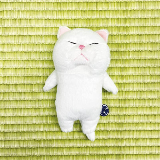 Naito Design Research Institute White Defense Cat Plush Doll Polyester 17.5cm_1