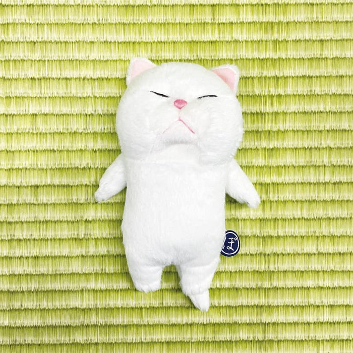 Naito Design Research Institute White Defense Cat Plush Doll Polyester 17.5cm_1