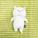 Naito Design Research Institute White Defense Cat Plush Doll Polyester 17.5cm_1