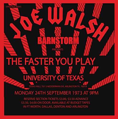 [CD] THE FASTER YOU PLAY UNIVERSITY OF TEXAS 1973 Live Joe Walsh VSCD4193 NEW_1