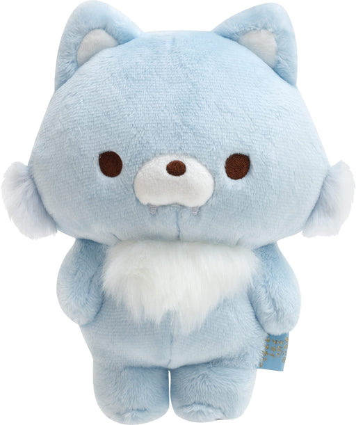 Rilakkuma Posing Plush Doll Blue Small Wolf MF45301 Soft Boa Movable gimmick NEW_1