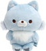 Rilakkuma Posing Plush Doll Blue Small Wolf MF45301 Soft Boa Movable gimmick NEW_3